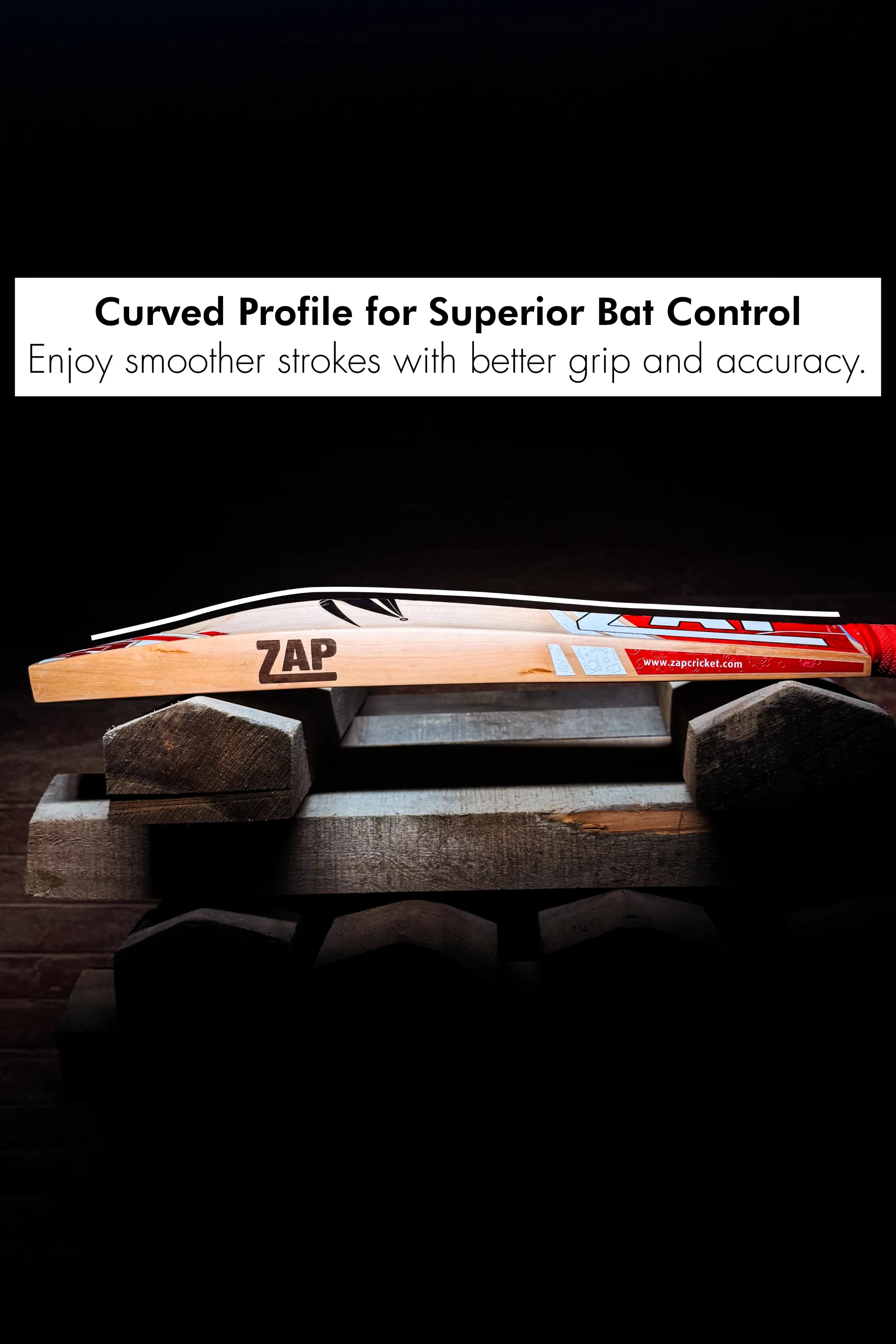 ZAP Classic Sixer English Willow Bat-2